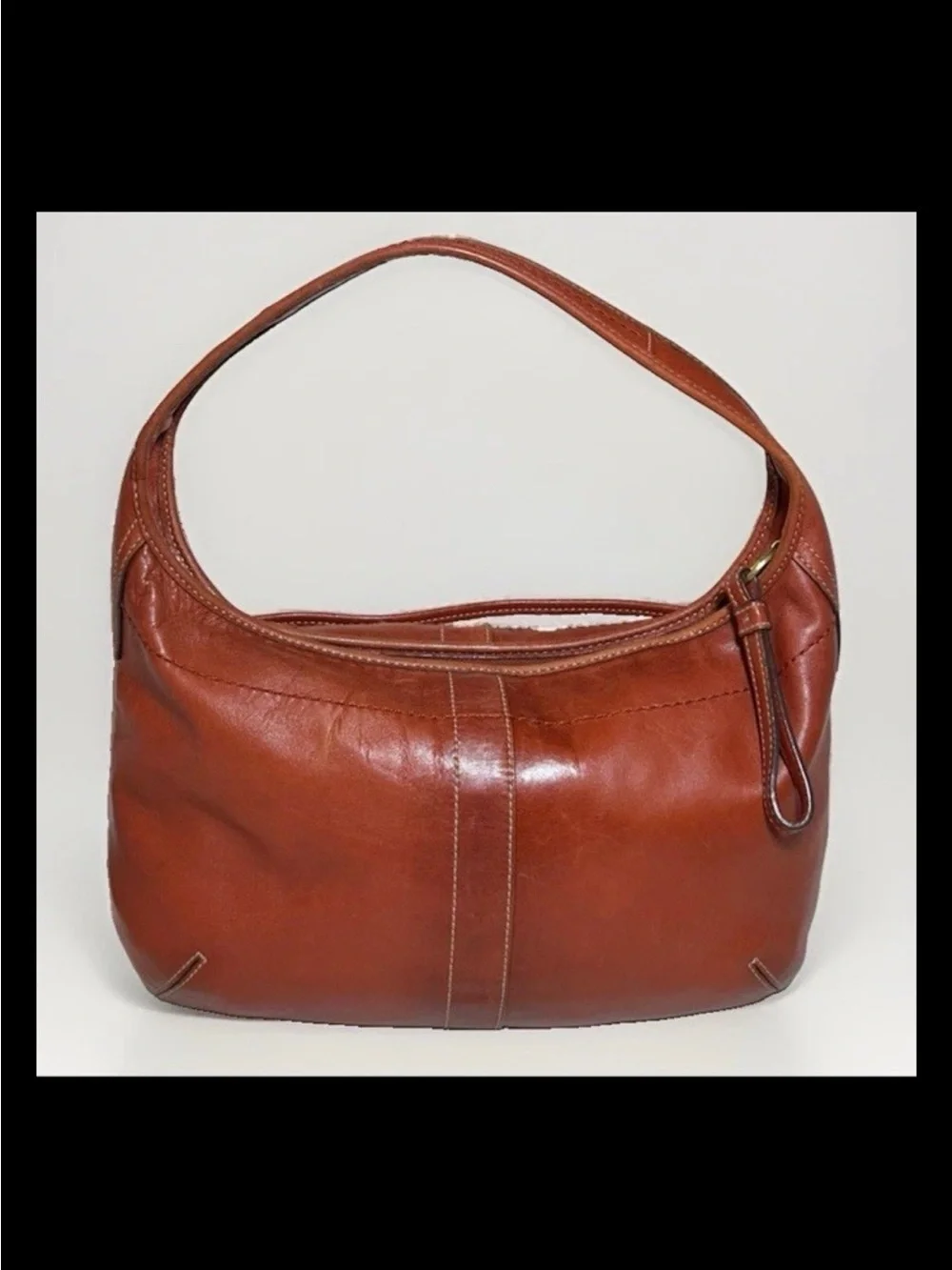 Coach Ergo Hobo, Shoulder Bag, Burnt Orange Leather, Brass, 2007 Style: (10740)